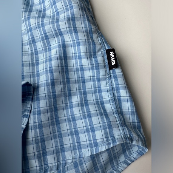 Alaskan Hardgear Blue Plaid Relaxed Fit Short Sleeve Outdoor Button Up Men’s XL - Picture 4 of 7